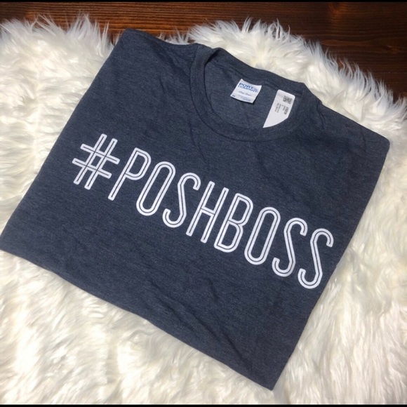 Posh Boss T-shirt Heather Blue Gray Posh Tee - Picture 2 of 6
